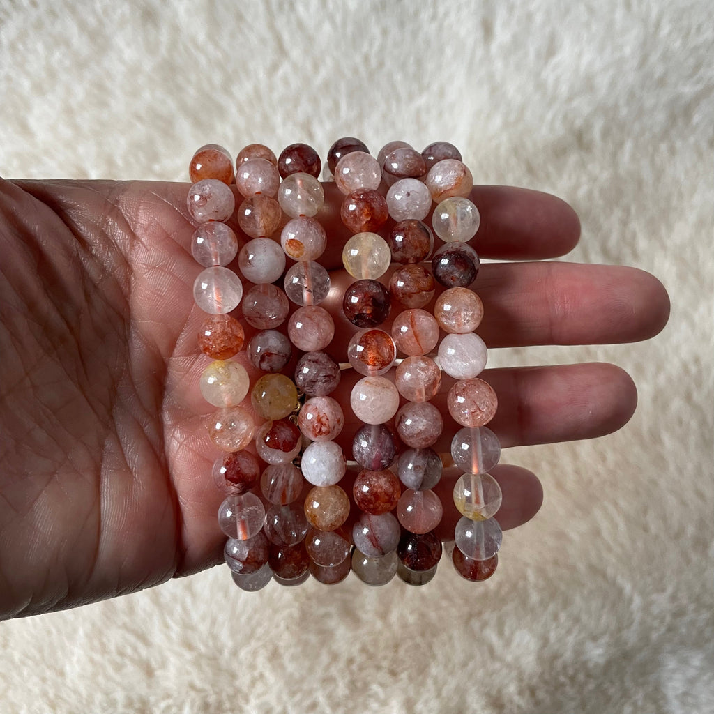 Hematoid and Golden Healer stretch bracelet