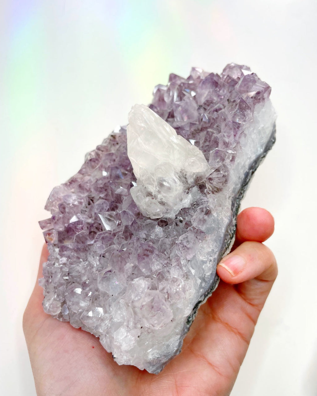 Amethyst Cluster w/ Calcite