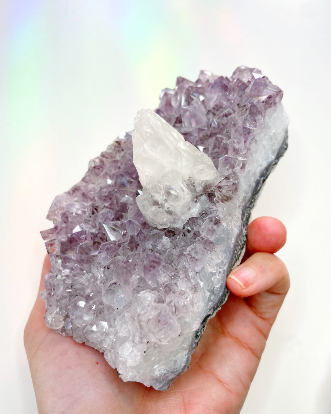 Amethyst Cluster w/ Calcite