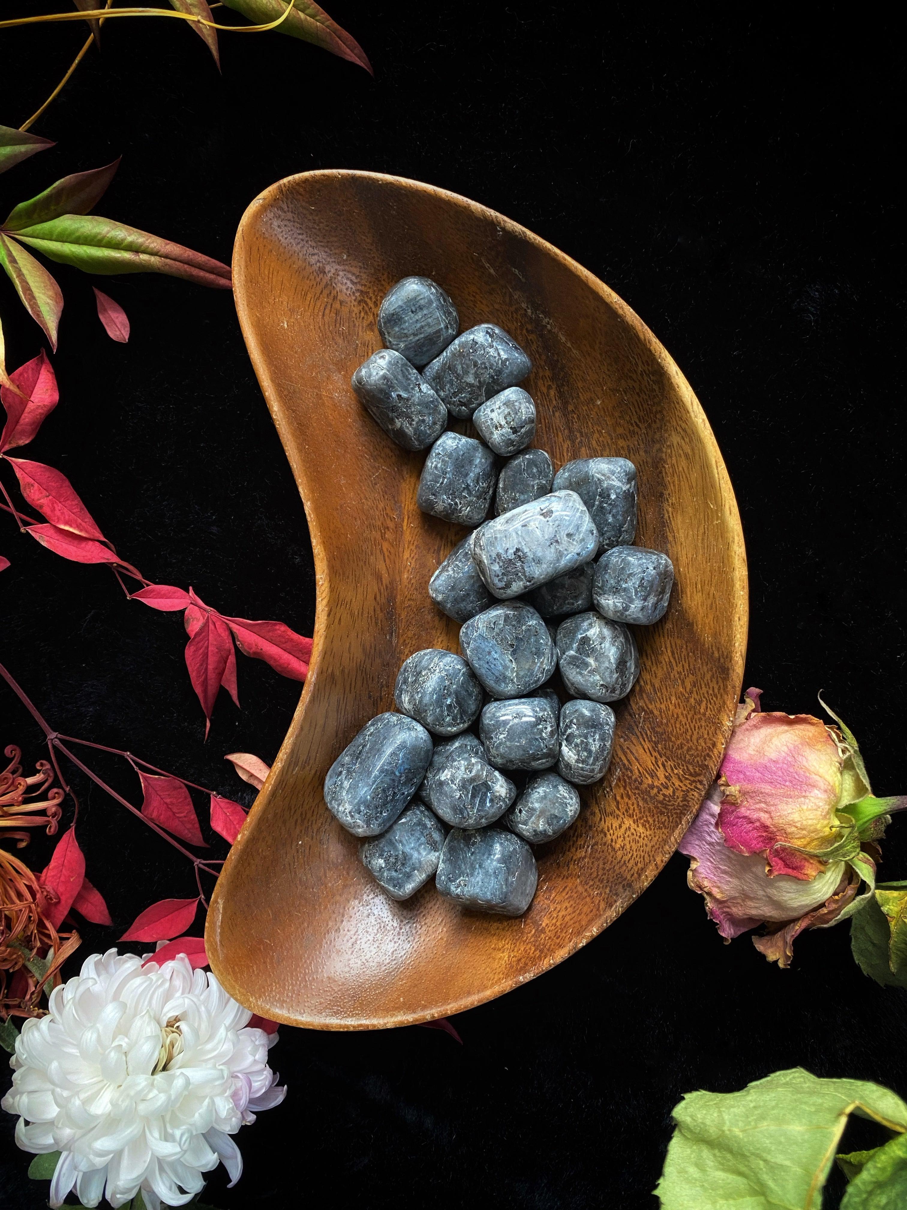 Larkavite Black Moonstone - Tumbled | Crystals | Wiccan Center