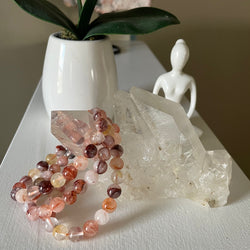 Hematoid and Golden Healer stretch bracelet | Bracelets | Wiccan Center