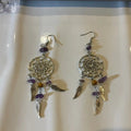Amethyst Dreamcatcher Earrings
