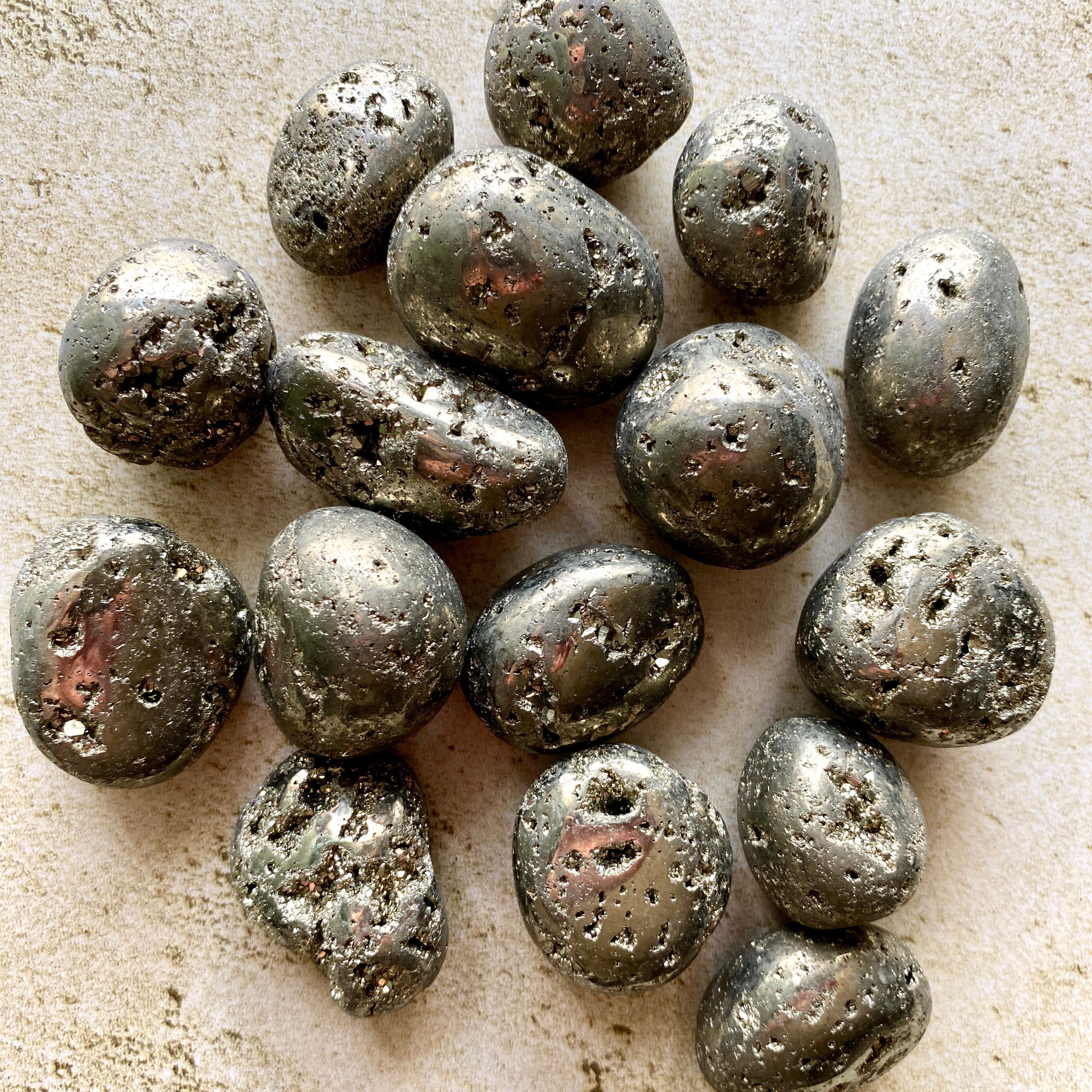 Tumbled Pyrite | Crystals | Wiccan Center