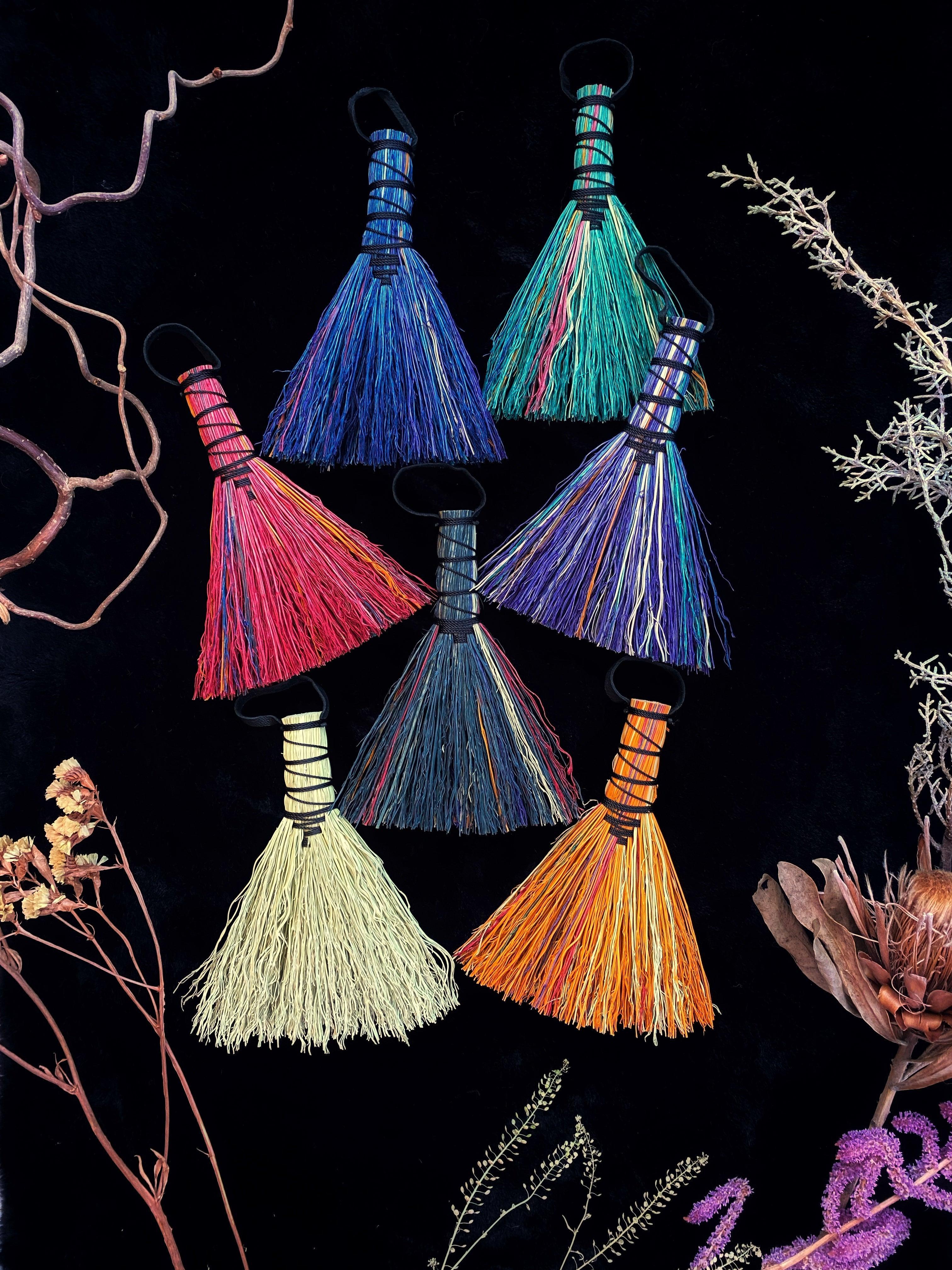 Hand Dyed Altar Brooms - 5 -6” Broomcorn | Broom | Wiccan Center