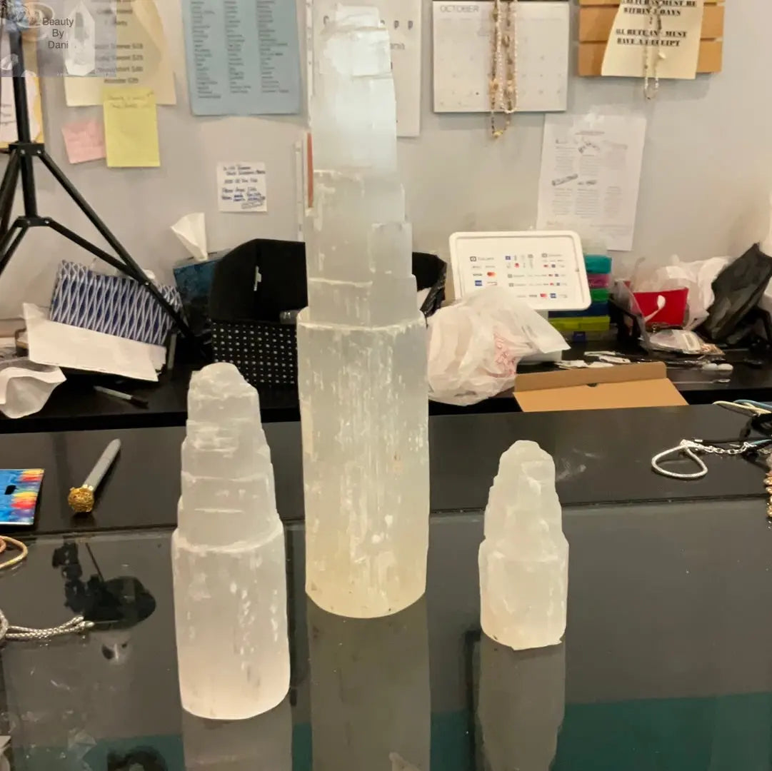 Selenite Tower - Natural Crystal Healing Decor