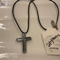 Hematite Cross Necklace for Confidence and Stability