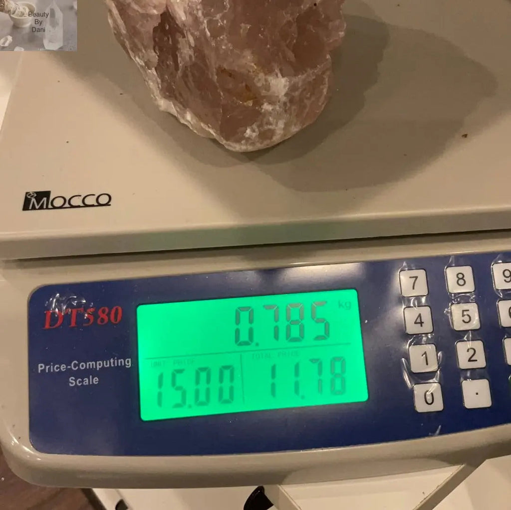 Rose Quartz Crystal - 0.785 kg