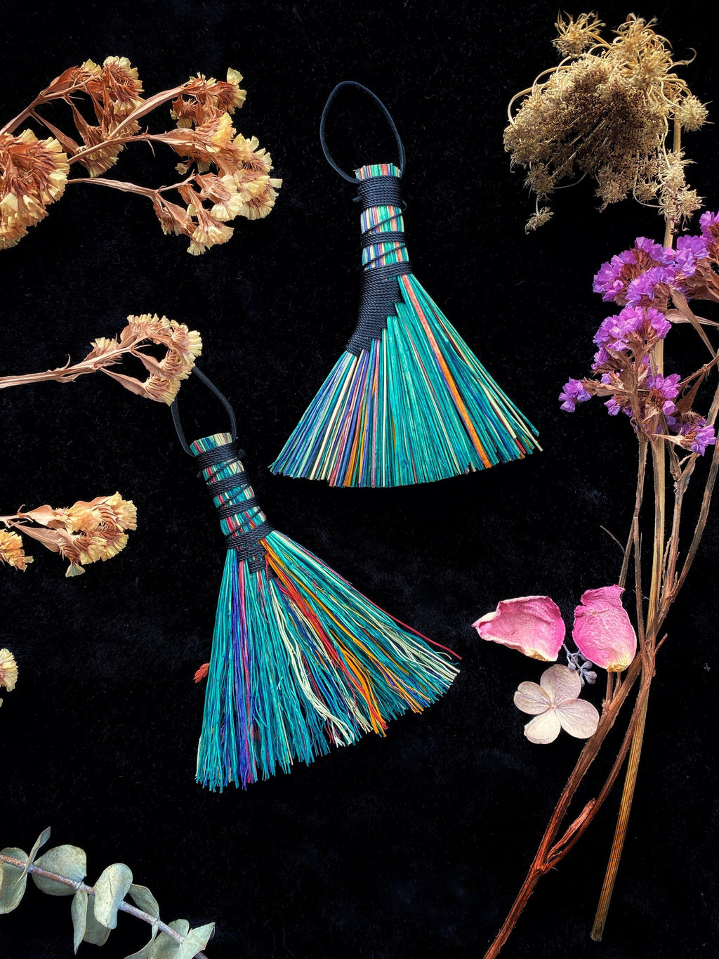 Hand Dyed Altar Brooms - 5 -6” Broomcorn | Broom | Wiccan Center