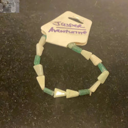 Green Aventurine & Jasper Beaded Bracelet | Bracelet | Wiccan Center