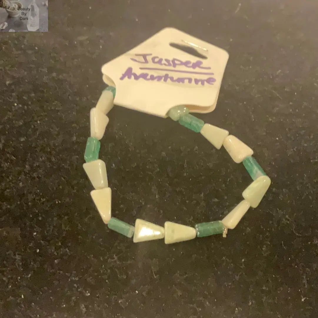 Green Aventurine & Jasper Beaded Bracelet