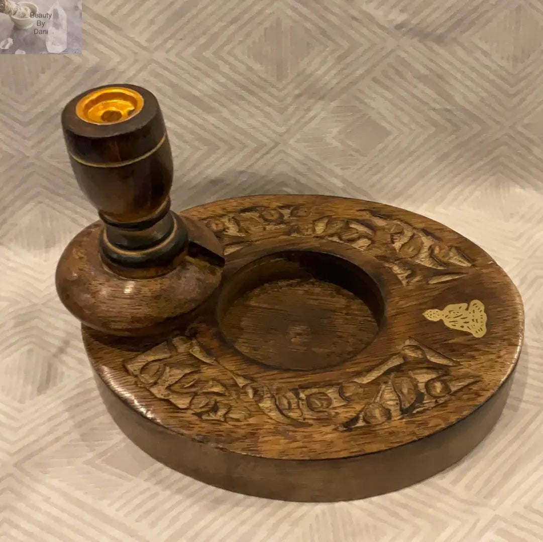 Mango Wood Reverse Cone Incense Holder | Incense Holders | Wiccan Center