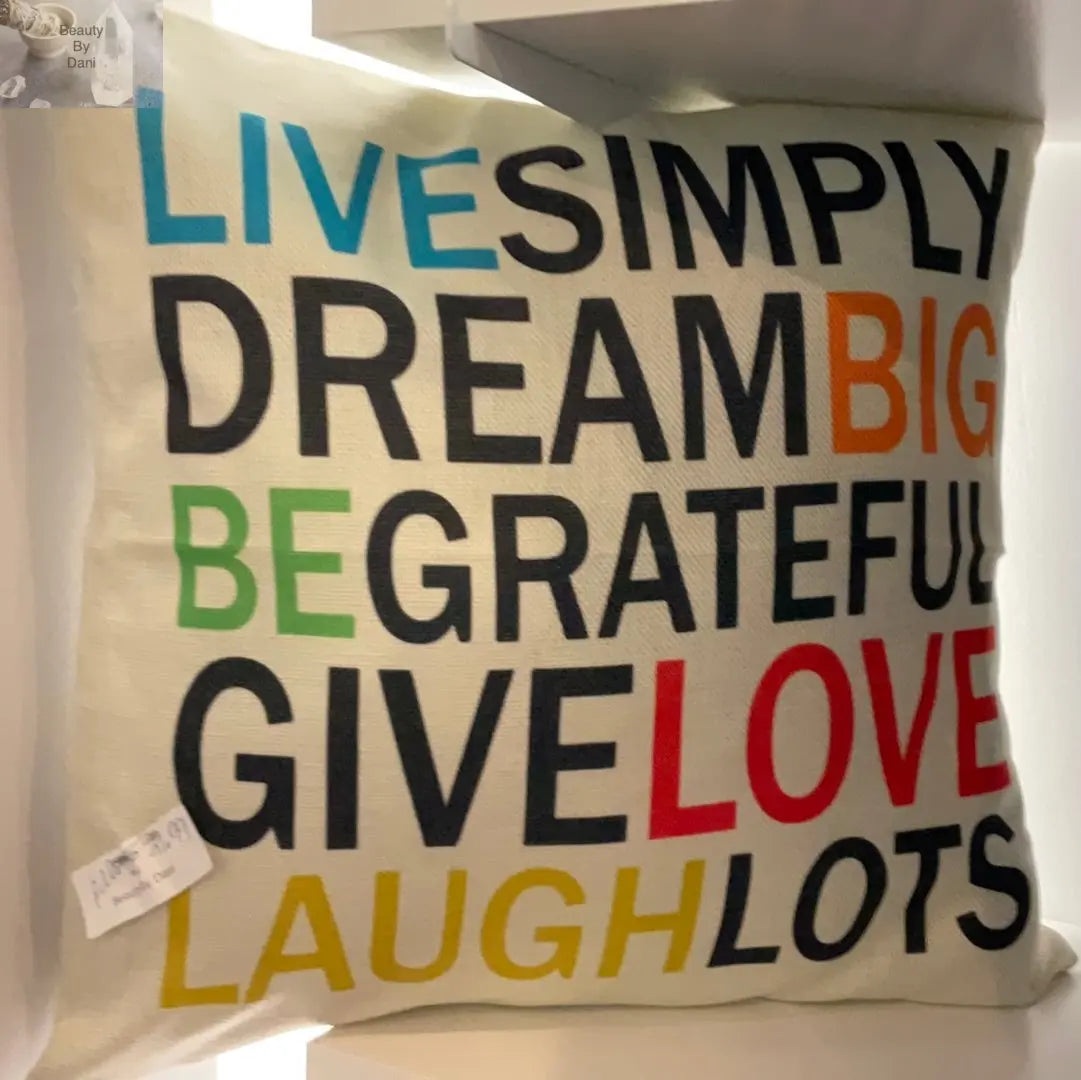 Inspirational Cotton Pillow