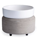 White & Concrete 2-in-1 Candle Warmer | Candle Warmer | Wiccan Center