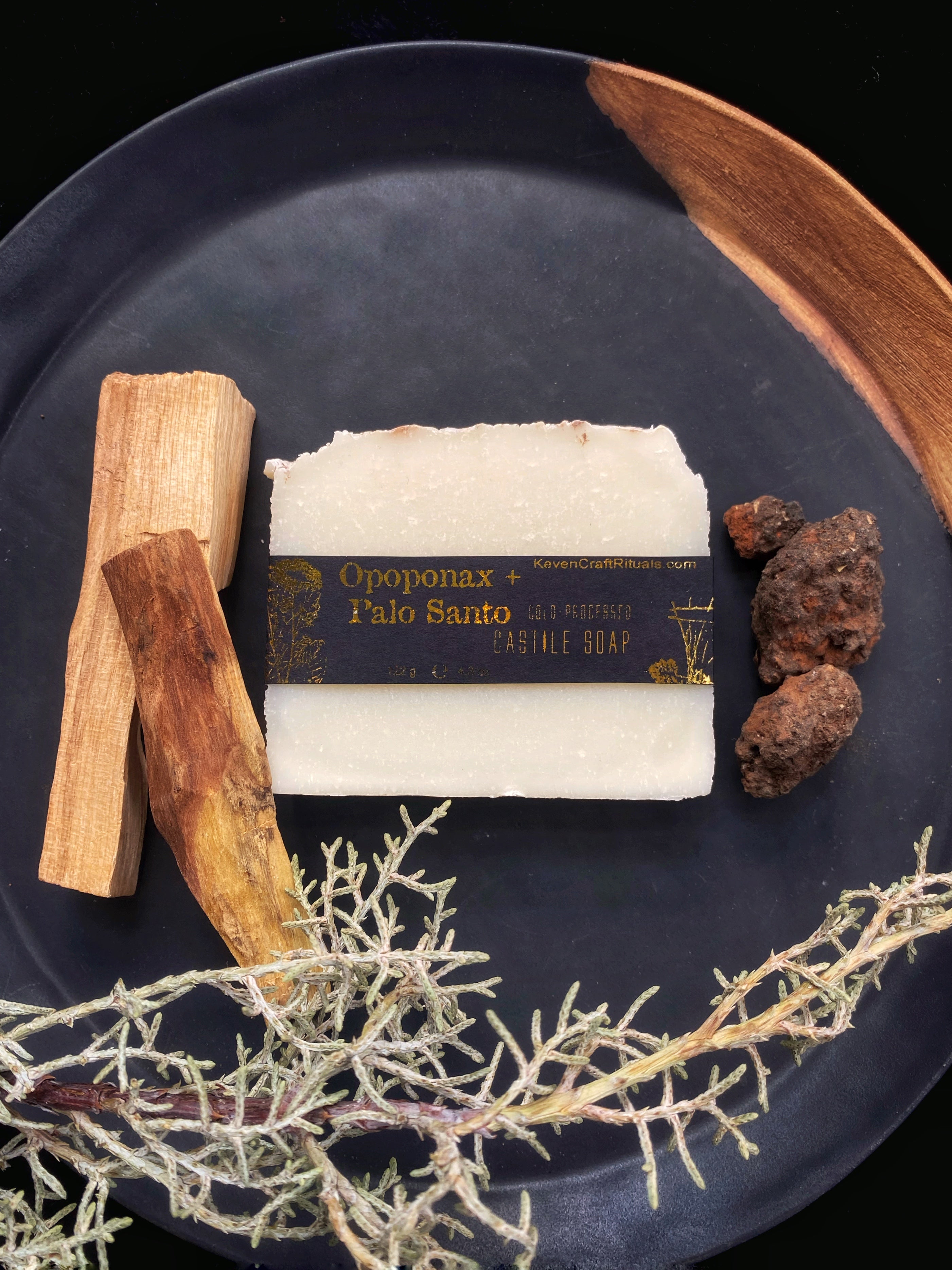 Opoponax + Palo Santo - Artisan, Superfatted, Cold- Processed Castile Soap for the Face and Body | Soap | Wiccan Center