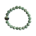 Green Angelite Bracelet 8 mm Round Beads | Bracelets | Wiccan Center