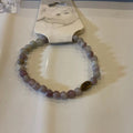 Amethyst Love Bracelet with Stainless Steel Spacer