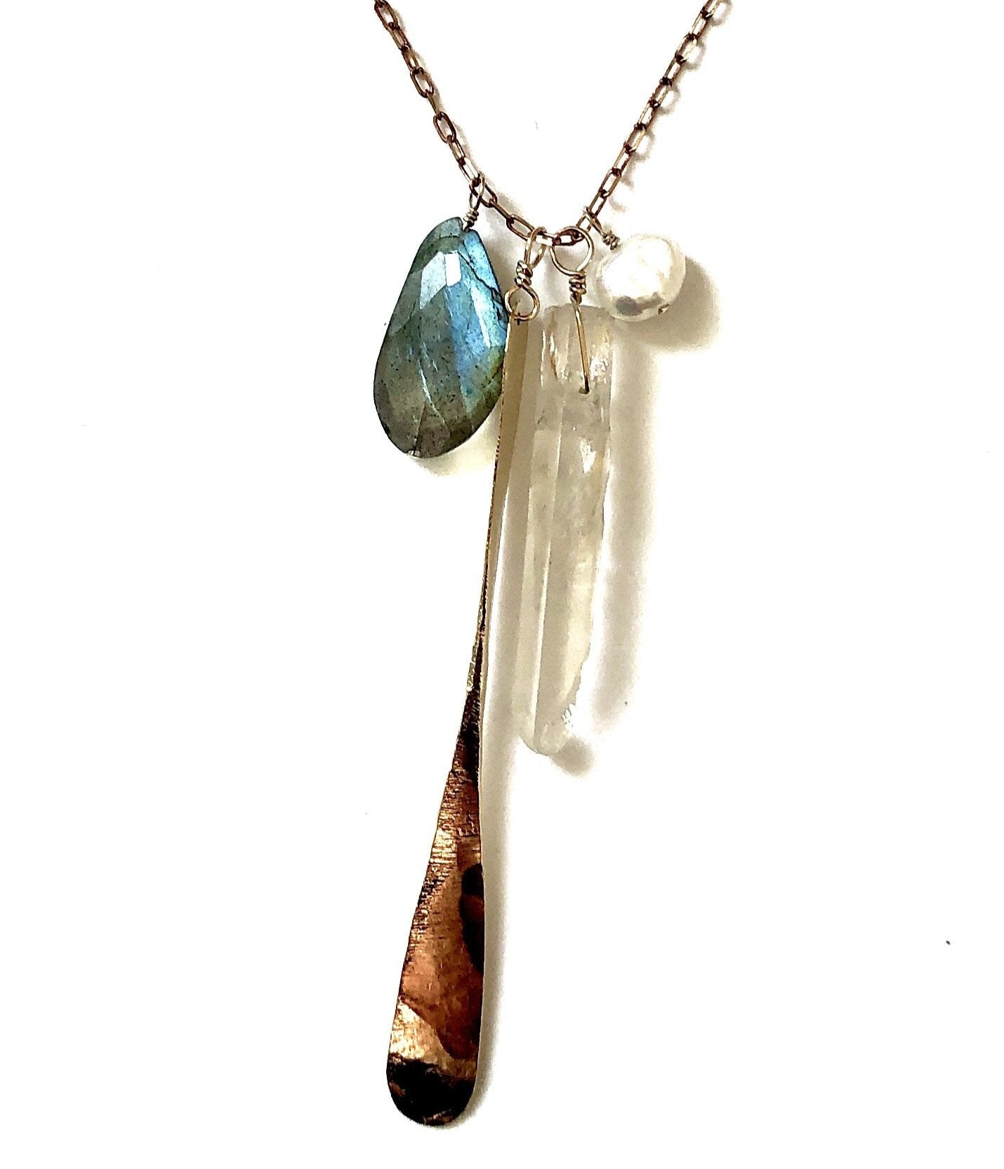 Maine Life long stone necklace