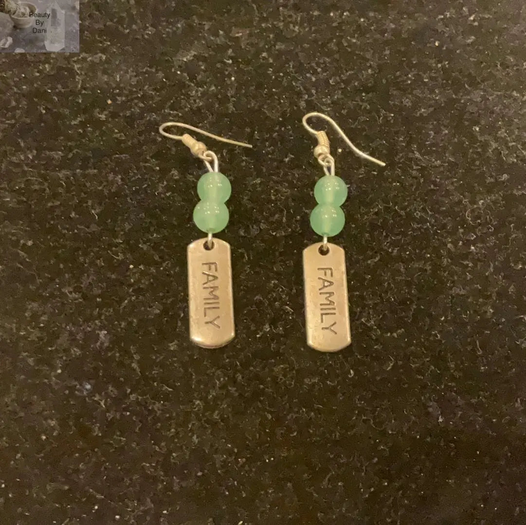 Aventurine Family Earrings with Hypoallergenic Posts