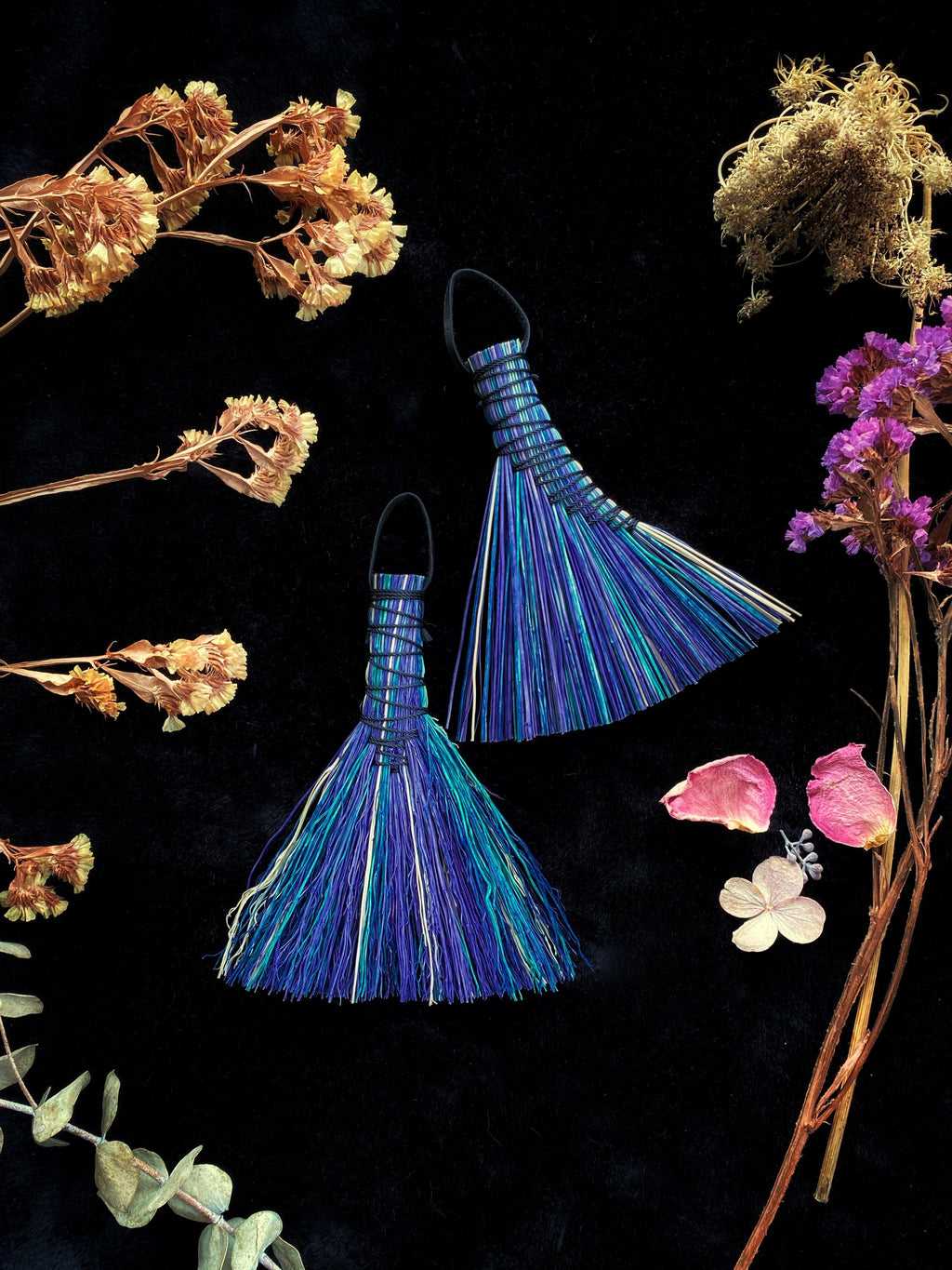 Hand Dyed Altar Brooms - 5 -6” Broomcorn | Broom | Wiccan Center