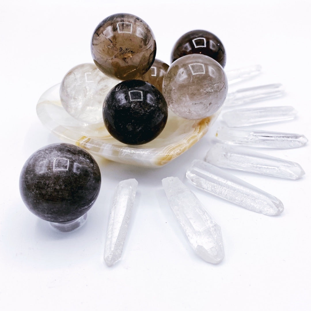 Lil’ Smoky Quartz Spheres