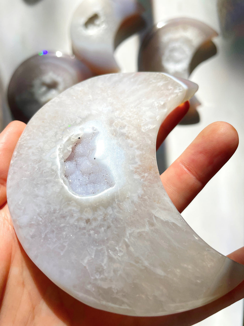 Druzy Agate Moon