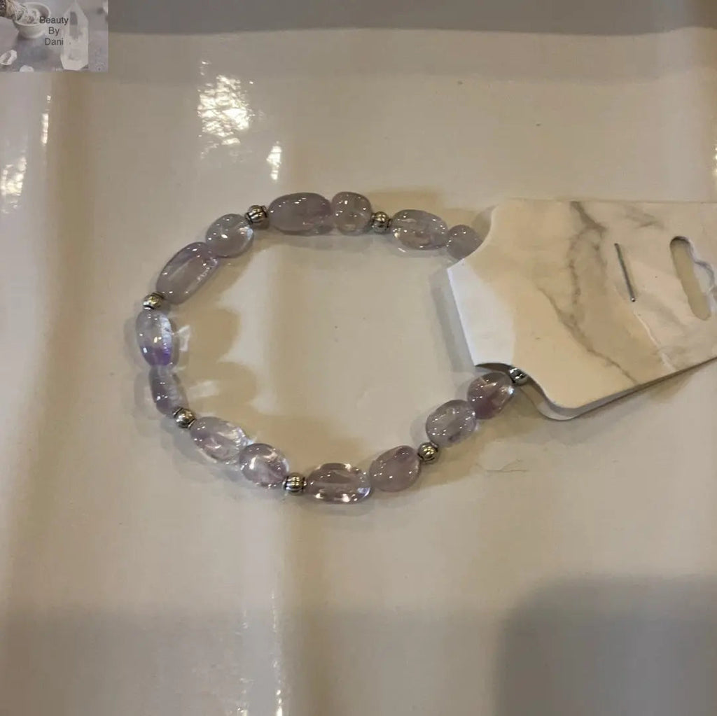 Natural Amethyst Pebble Bracelet