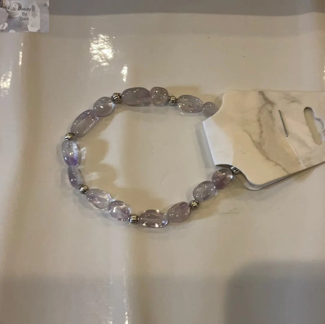 Natural Amethyst Pebble Bracelet