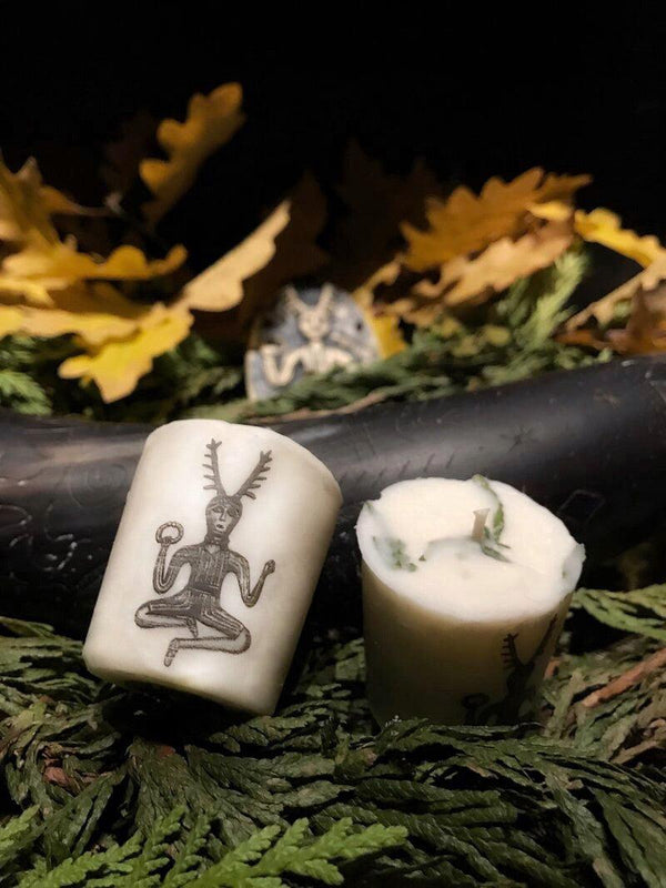 Yule Ritual Candle- Vegan Soy Scented with Essential Oils | Candles | Wiccan Center