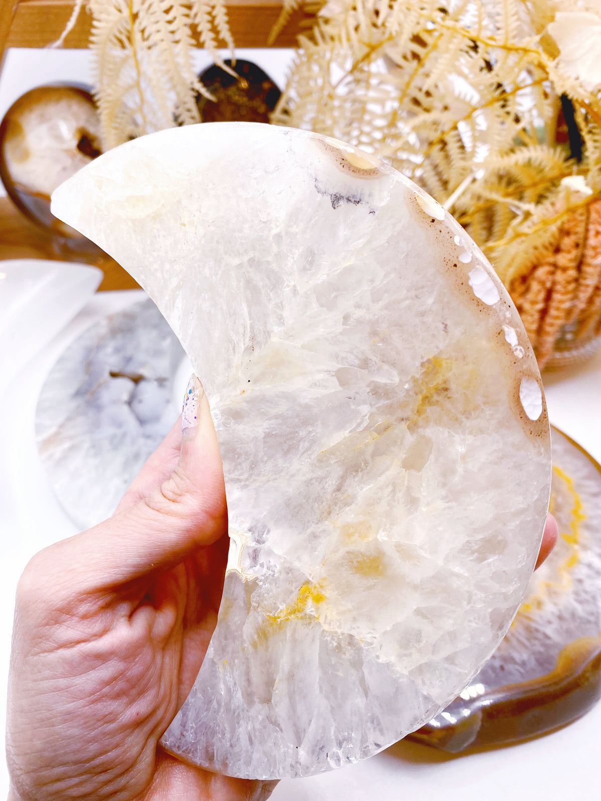 Druzy Agate Moon