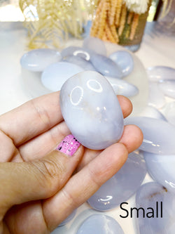 Blue Chalcedony Palm Stones | | Wiccan Center