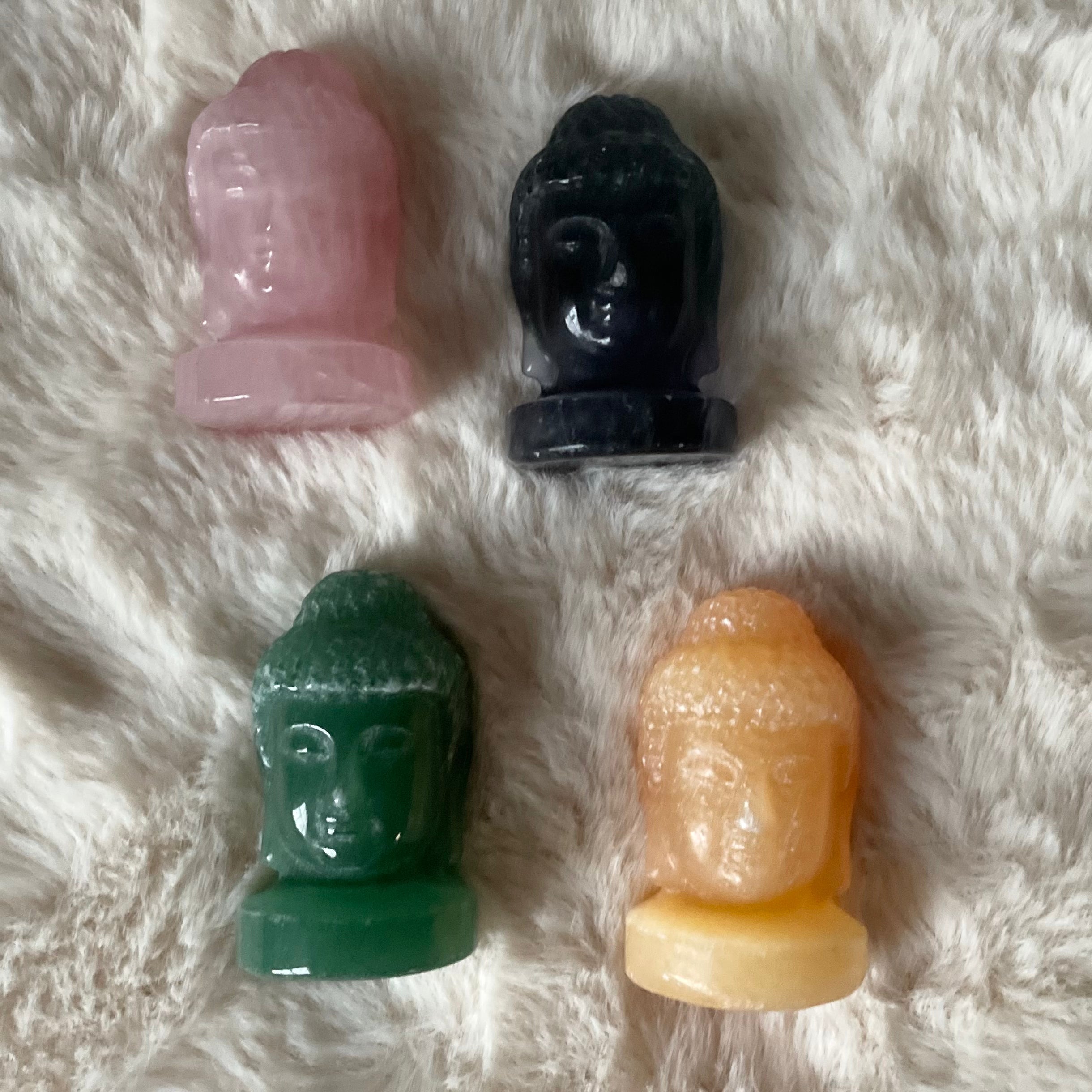 Carved Crystal Buddha Head