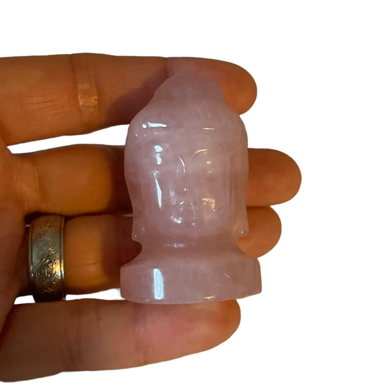 Carved Crystal Buddha Head