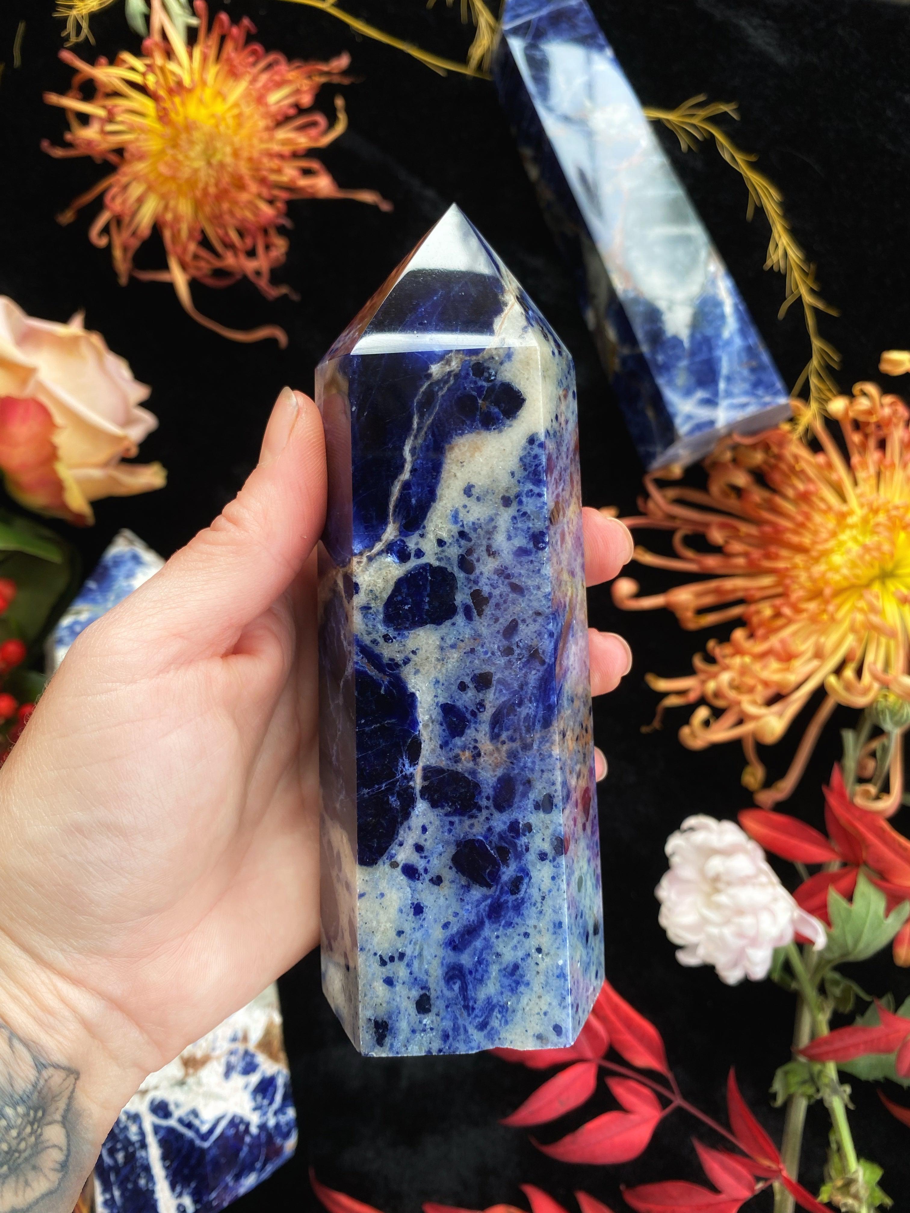Sodalite Towers - Wands (Small - XLarge) | Crystals | Wiccan Center