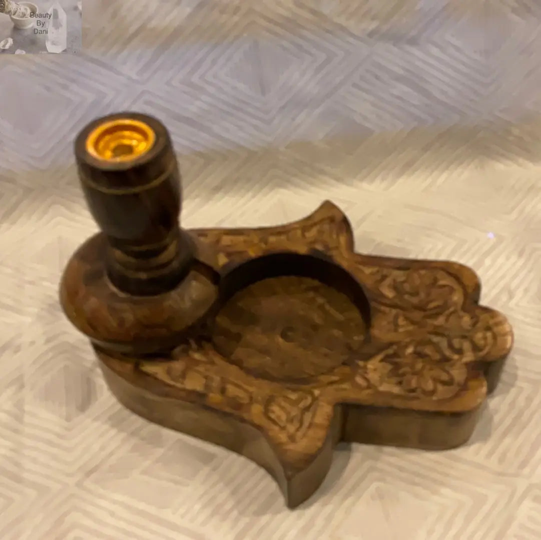 Mango Wood Reverse Cone Incense Holder | Incense Holders | Wiccan Center