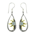 Moonstone Golden Sunray Earrings