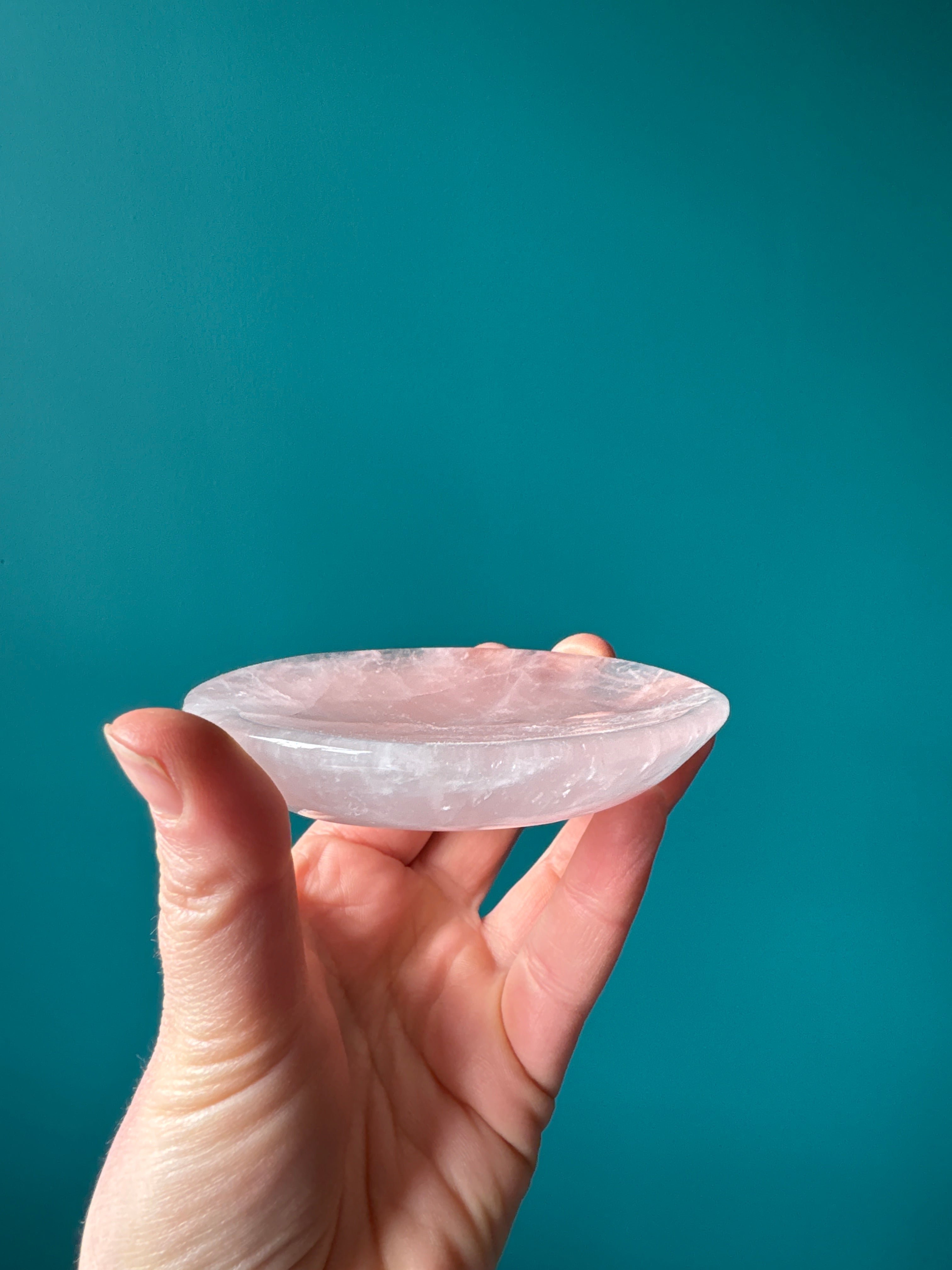 Rose Quartz Offering Bowl/Plate | Crystal | Wiccan Center