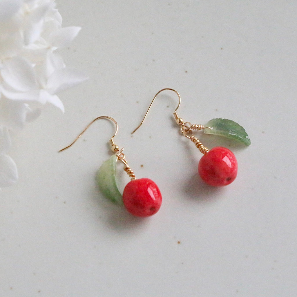 Apple Earrings | | Wiccan Center