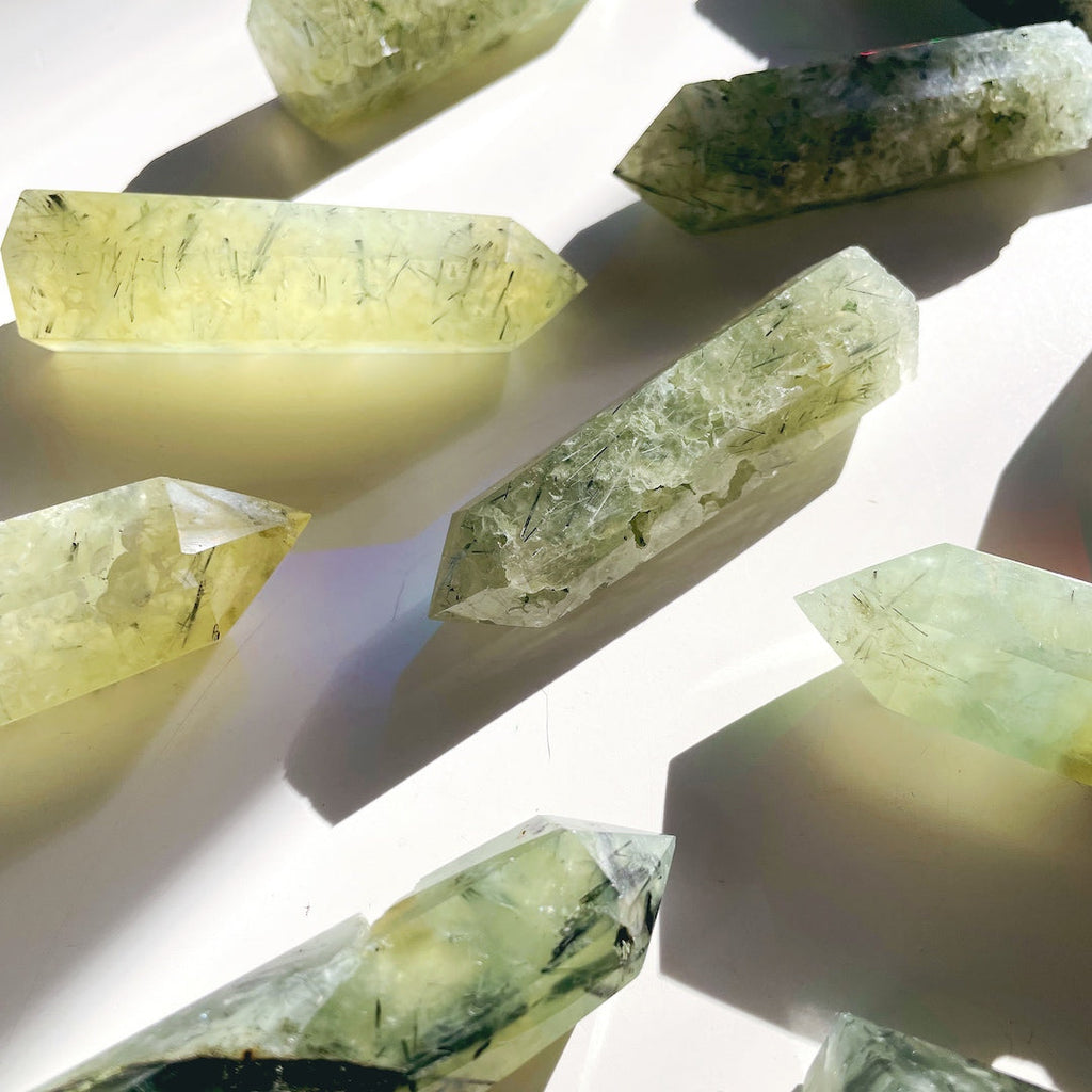 Prehnite with Epidote Lil Tower