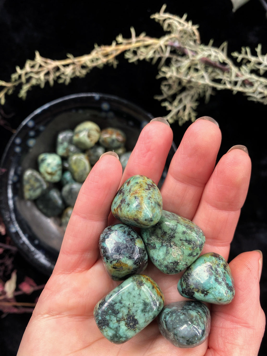 Tumbled Persian Turquoise (Natural) - | Crystals | Wiccan Center