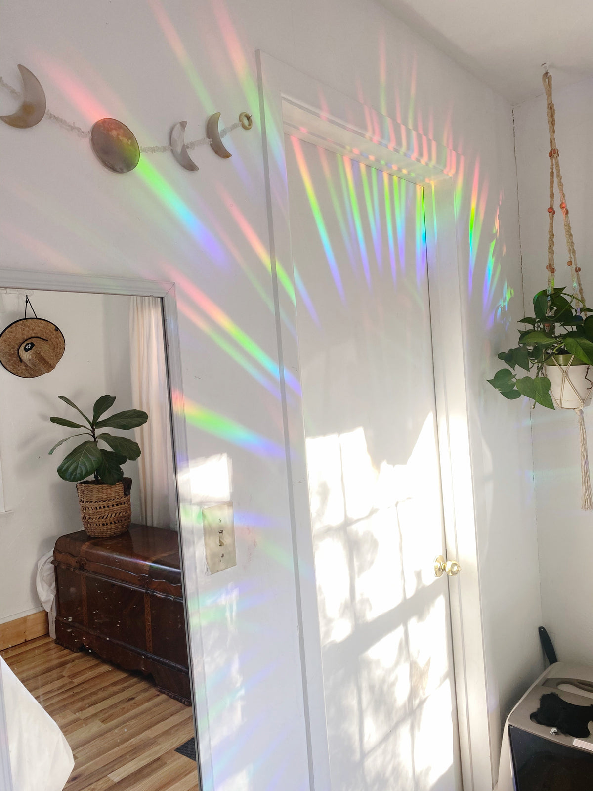 Crystals by the Moonlight Rainbow Prism Window Decal