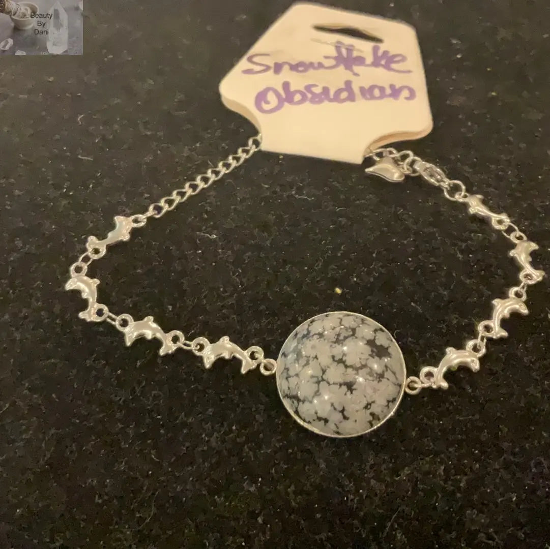 Snowflake Obsidian Healing Bracelet