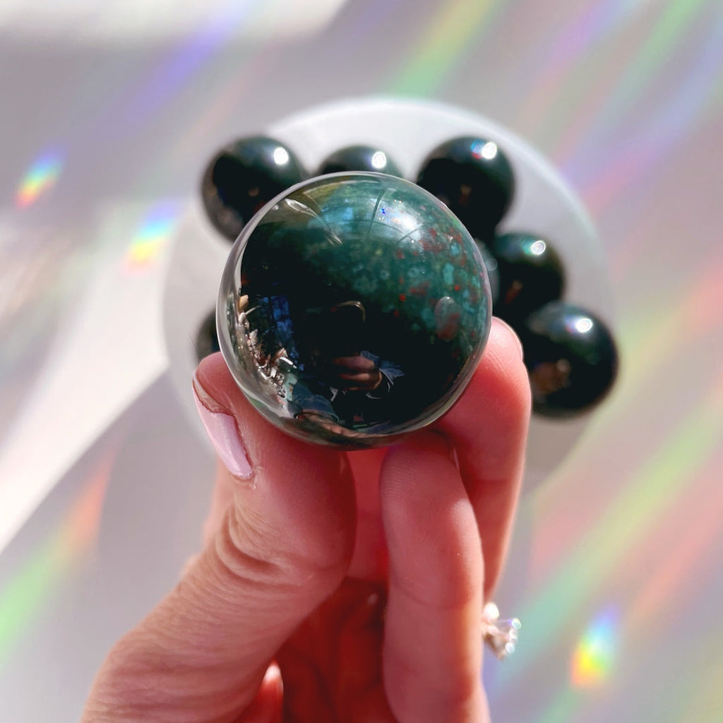 Bloodstone Lil Spheres | | Wiccan Center