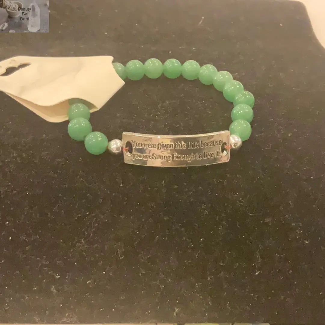 Aventurine Inspirational Bracelet