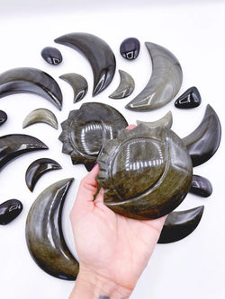 Gold Sheen Obsidian Eclipse | | Wiccan Center