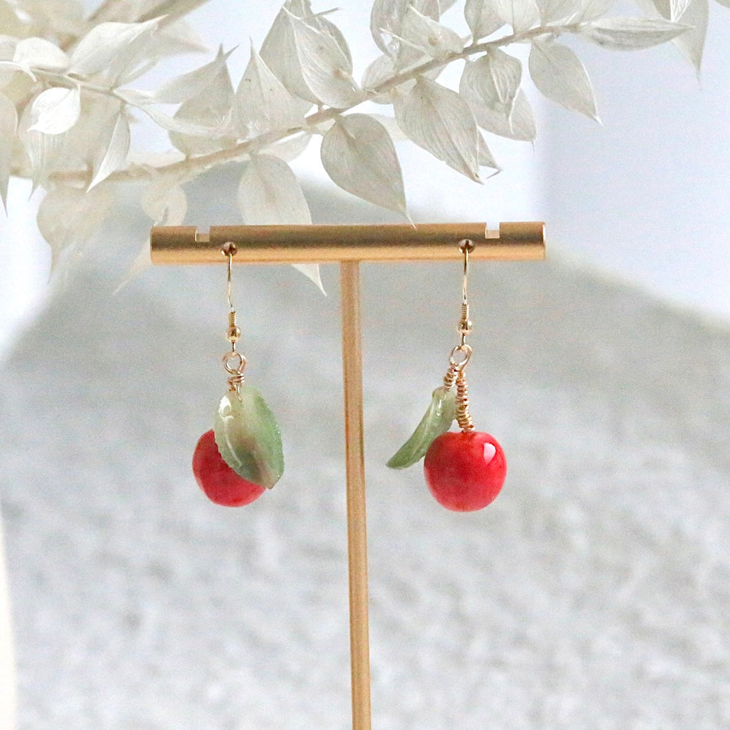 Apple Earrings | | Wiccan Center