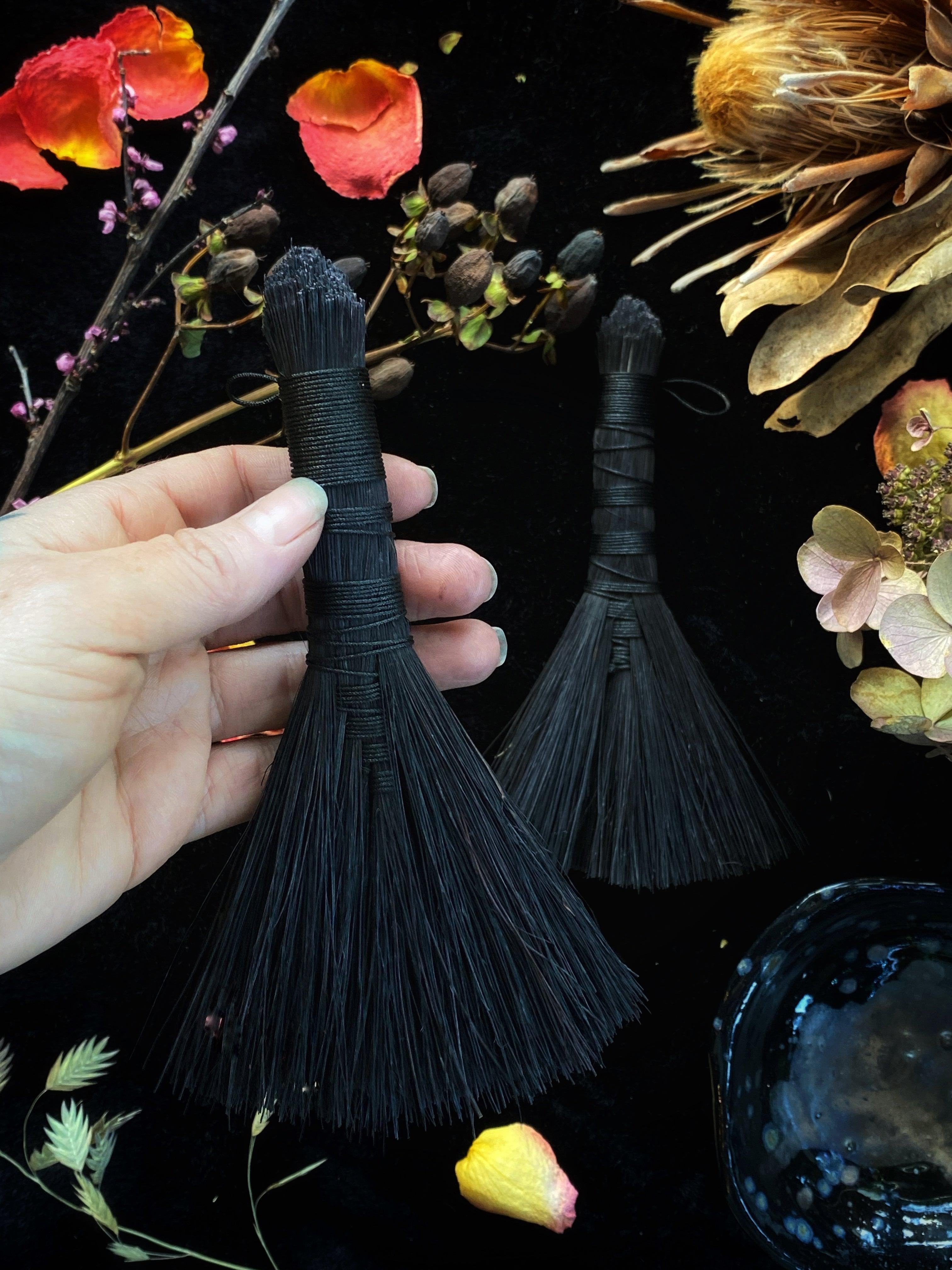 Black Altar Brooms - 6- 7” Tampico | Broom | Wiccan Center