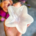 Selenite Bowl - White Flower | Bowls | Wiccan Center