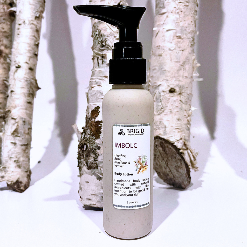 Imbolc Natural Body Lotion - Heather, Rose, Narcissus, and Vetiver | Body Lotion | Wiccan Center