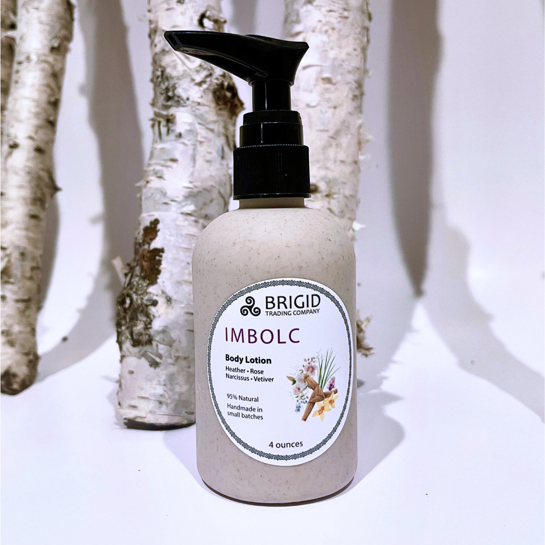Imbolc Natural Body Lotion - Heather, Rose, Narcissus, and Vetiver | Body Lotion | Wiccan Center