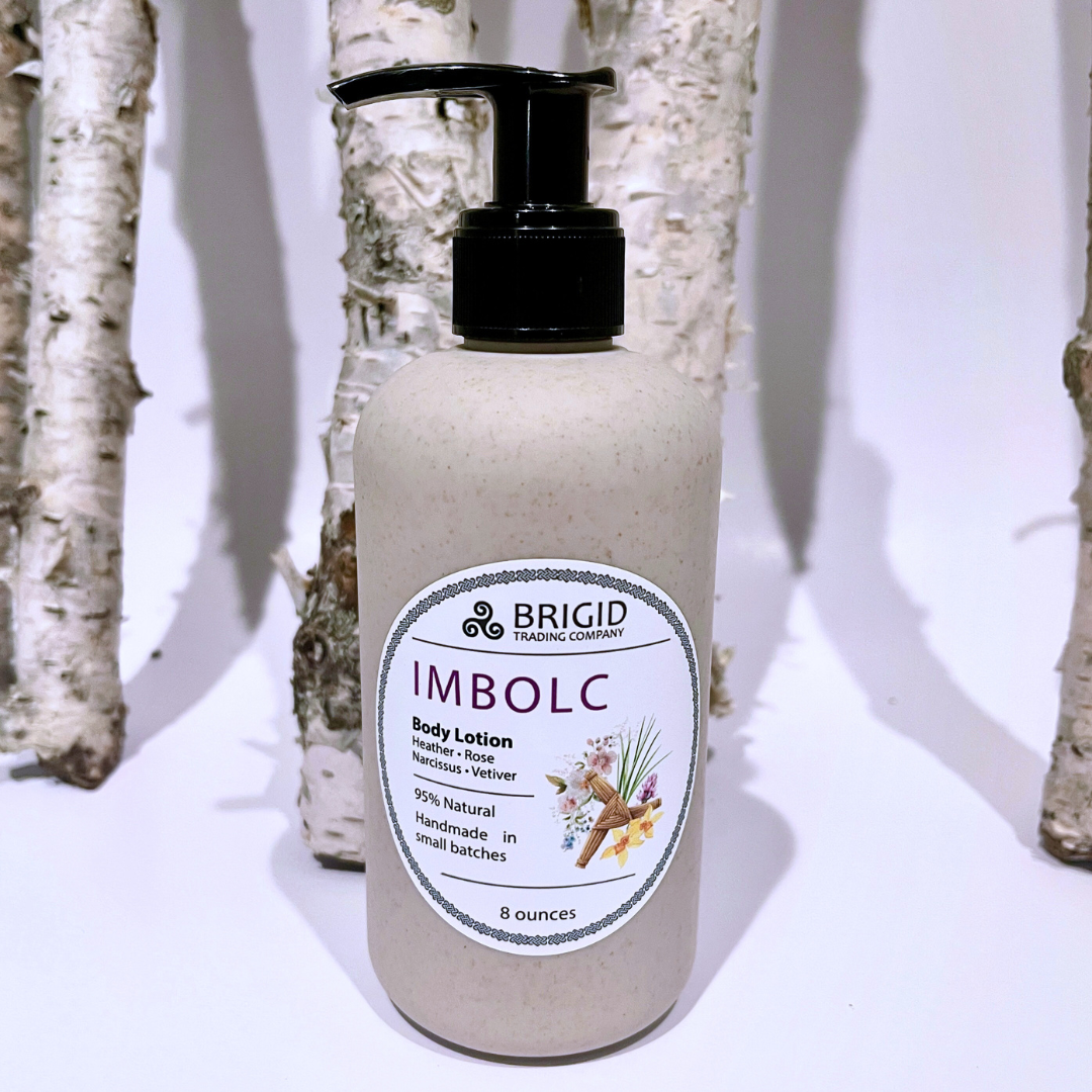 Imbolc Natural Body Lotion - Heather, Rose, Narcissus, and Vetiver | Body Lotion | Wiccan Center